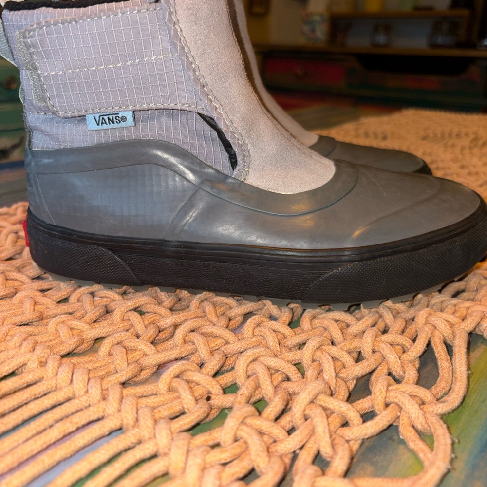Vans MTE All-Weather Gray & Black Slip-On Boots